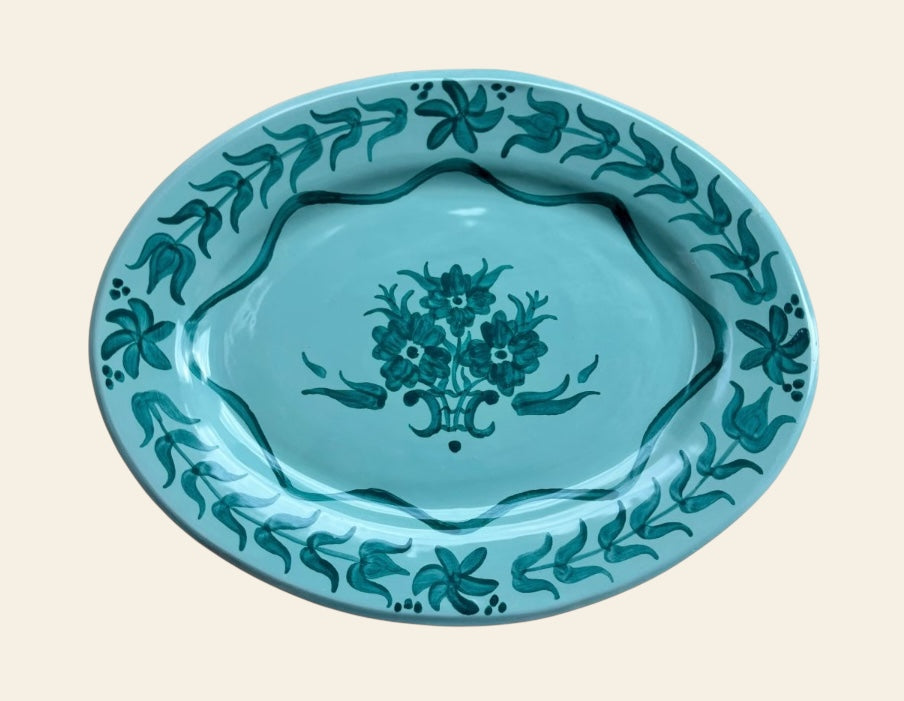 Ceramic serving platter