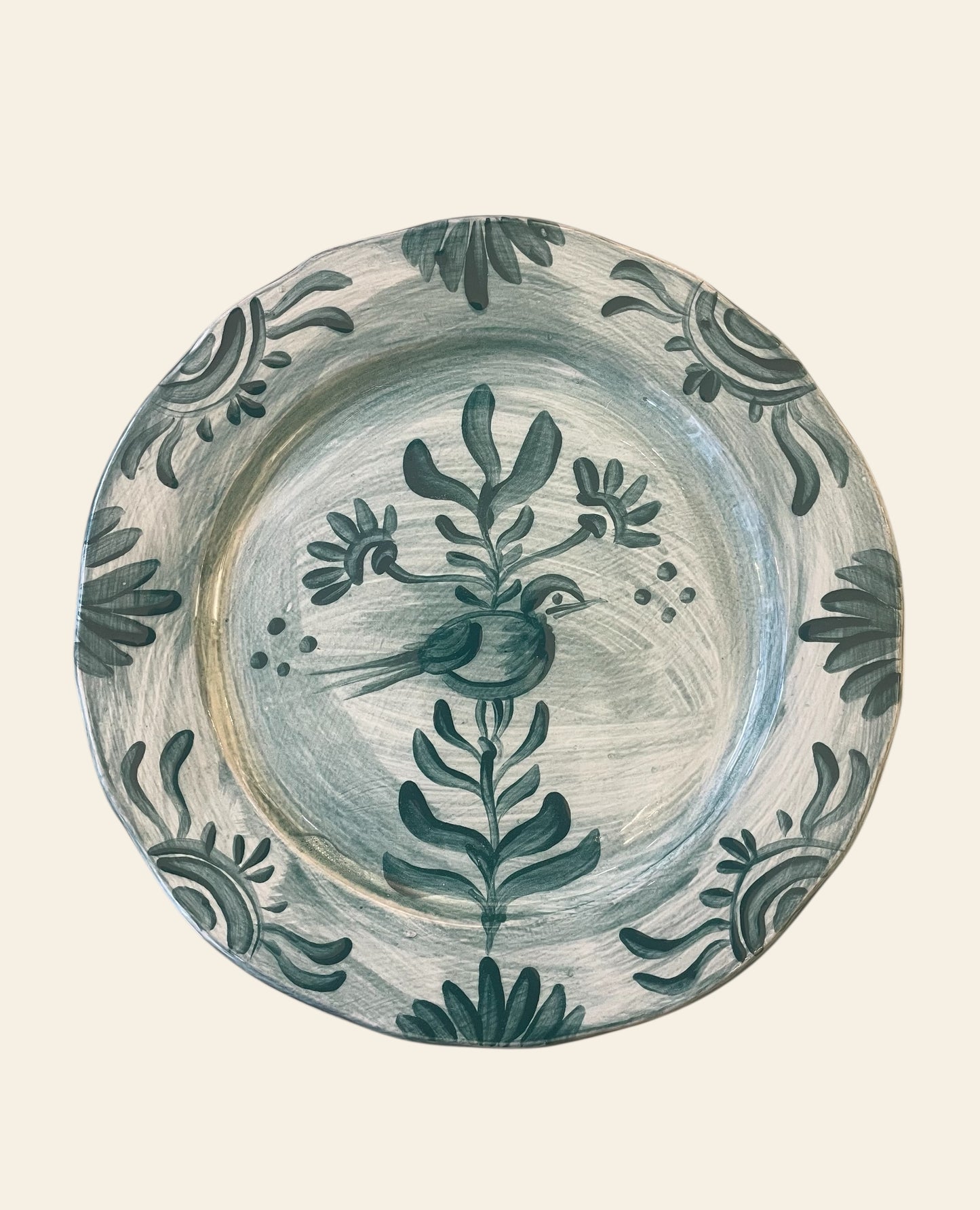Green birdie plates