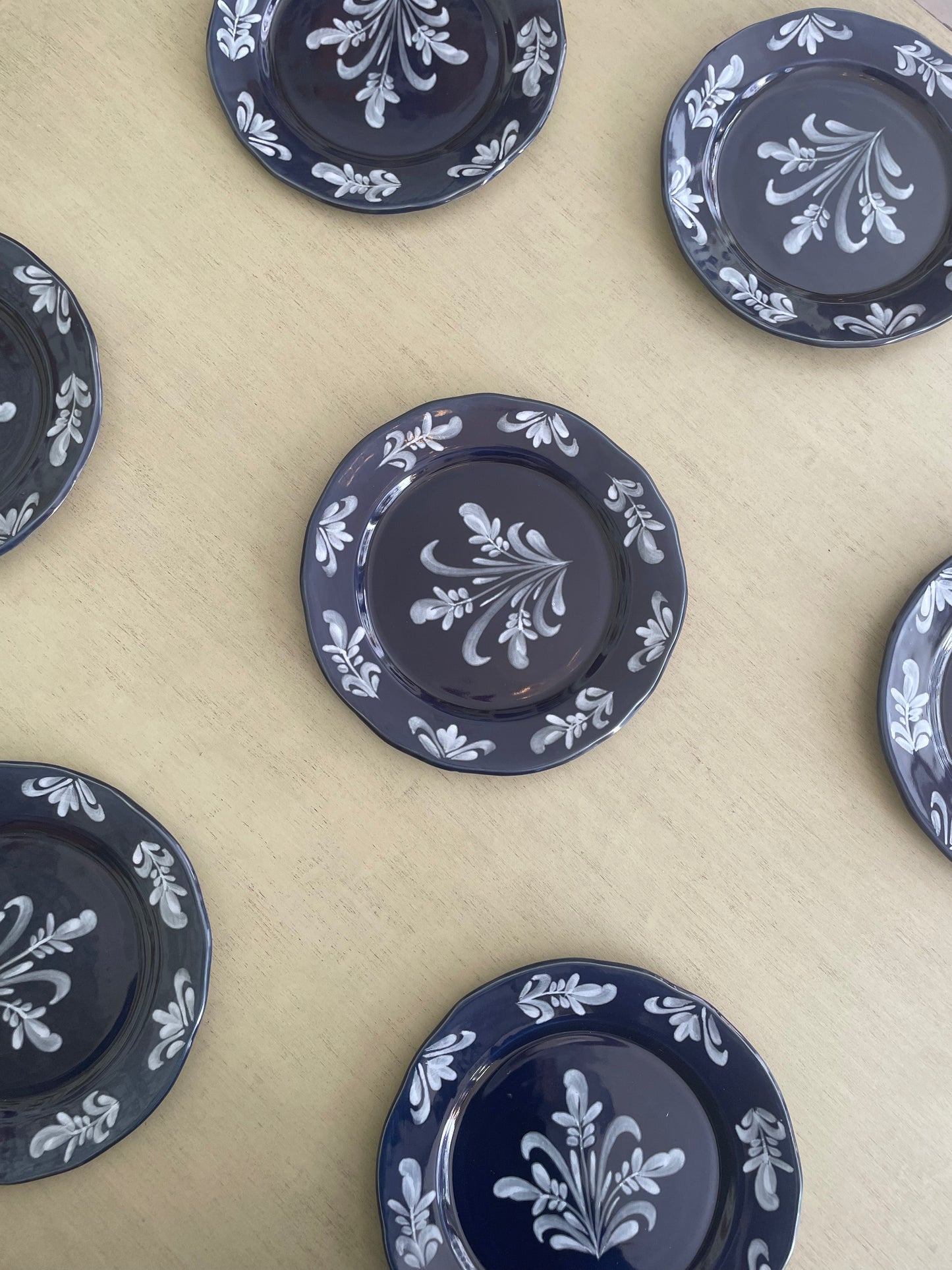 Indigo blue plate