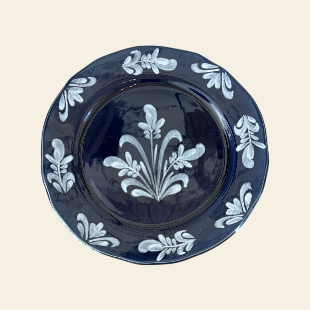 Indigo blue plate